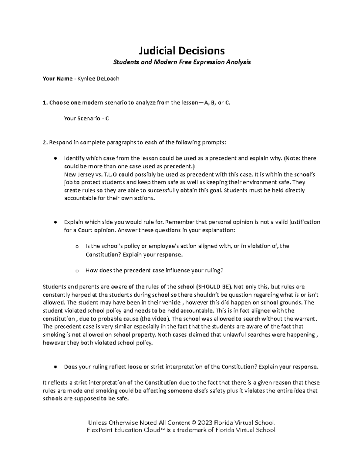 Judicial decisions template - Judicial Decisions Students and Modern ...