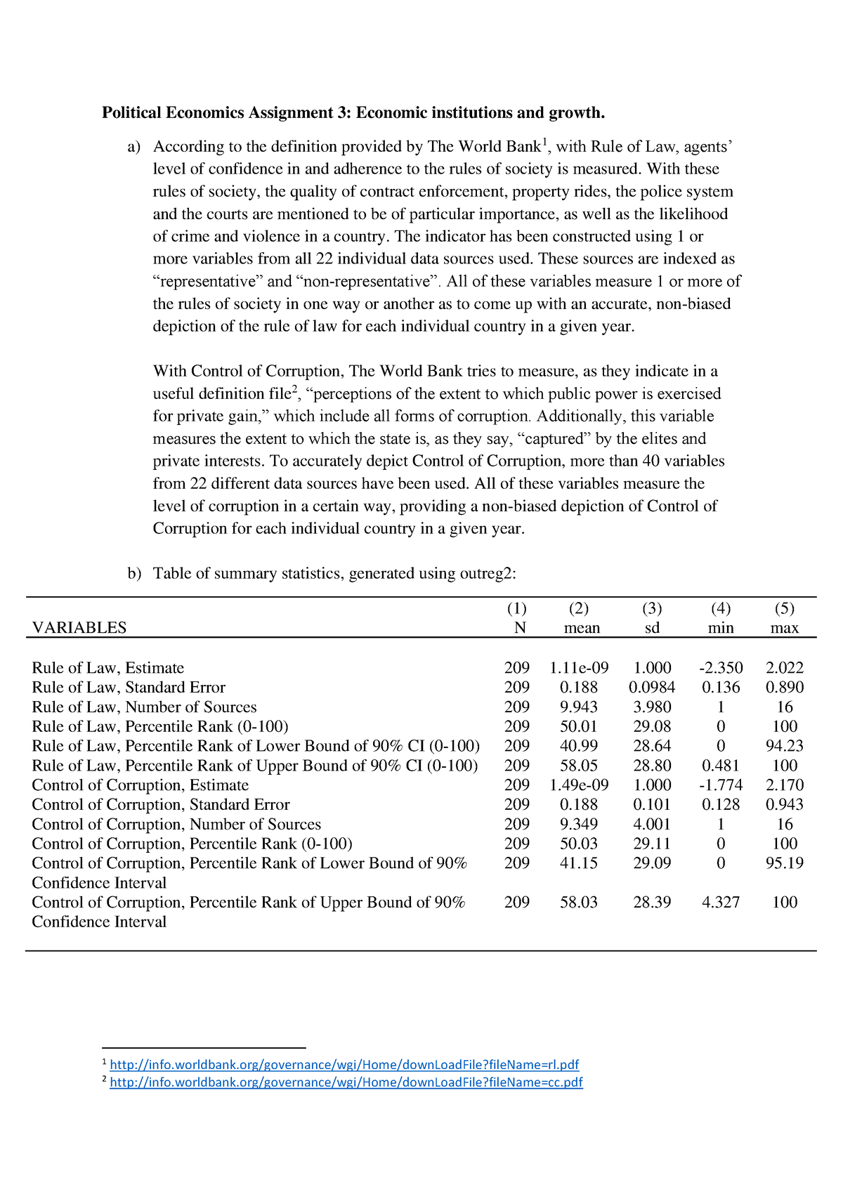 Political Economics Assignment 3 2020-2021 - Political Economics ...