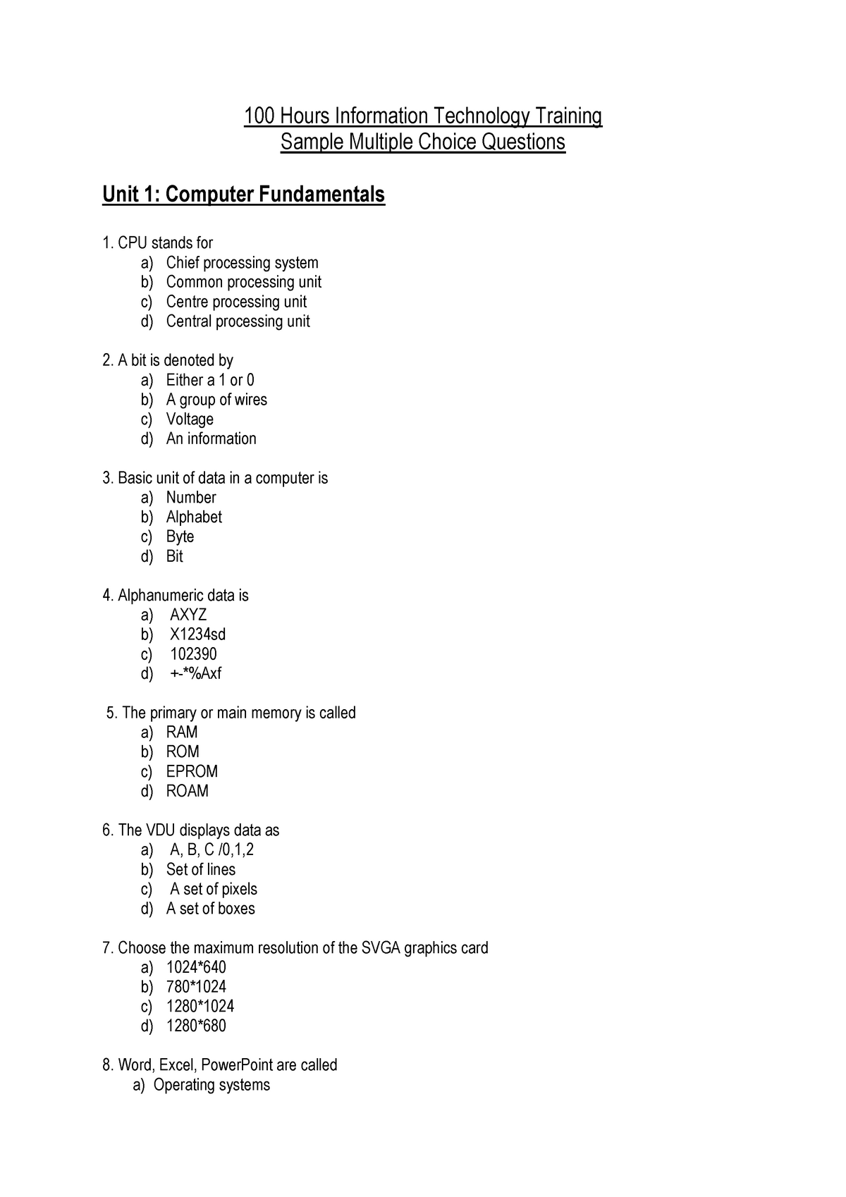 presentation skills mcq questions