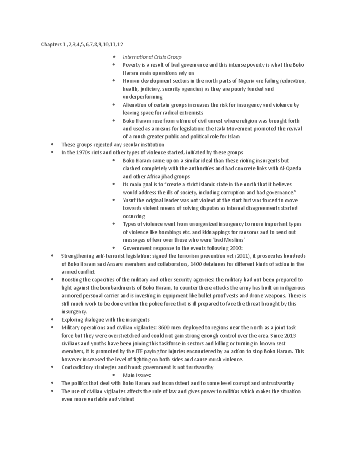 Lecture notes, lecture Class Full - Chapter 1-12 - Chapters 1 ,2,3,4,5 ...