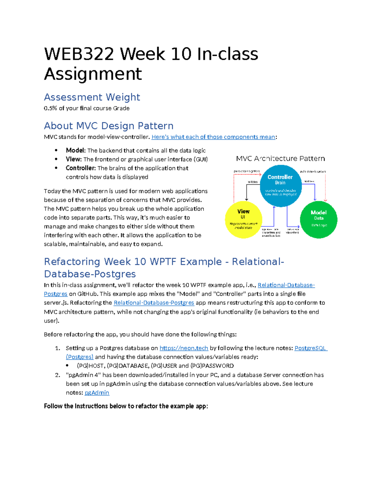 web322 assignment 2