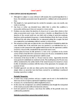 Leases AND Licenses - Notes from book - LEASES AND LICENSES Exclusive ...