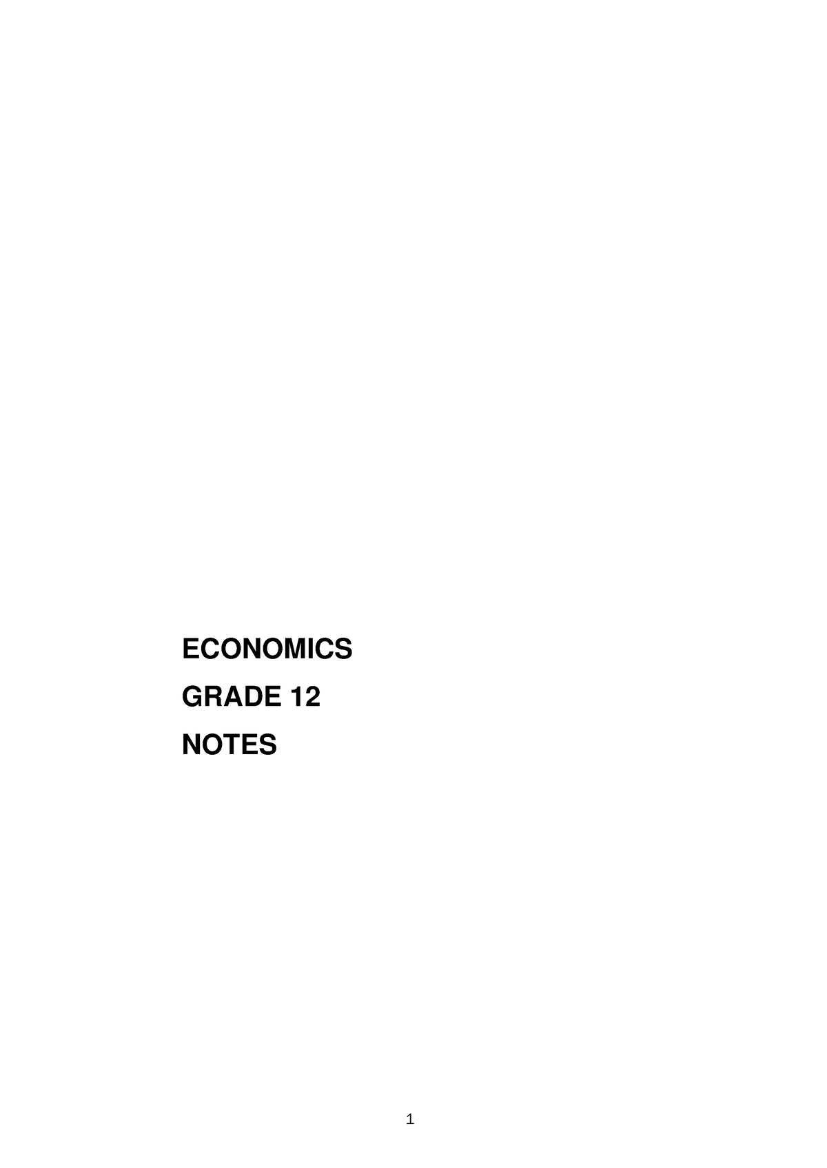 economics grade 12 assignment memorandum term 3