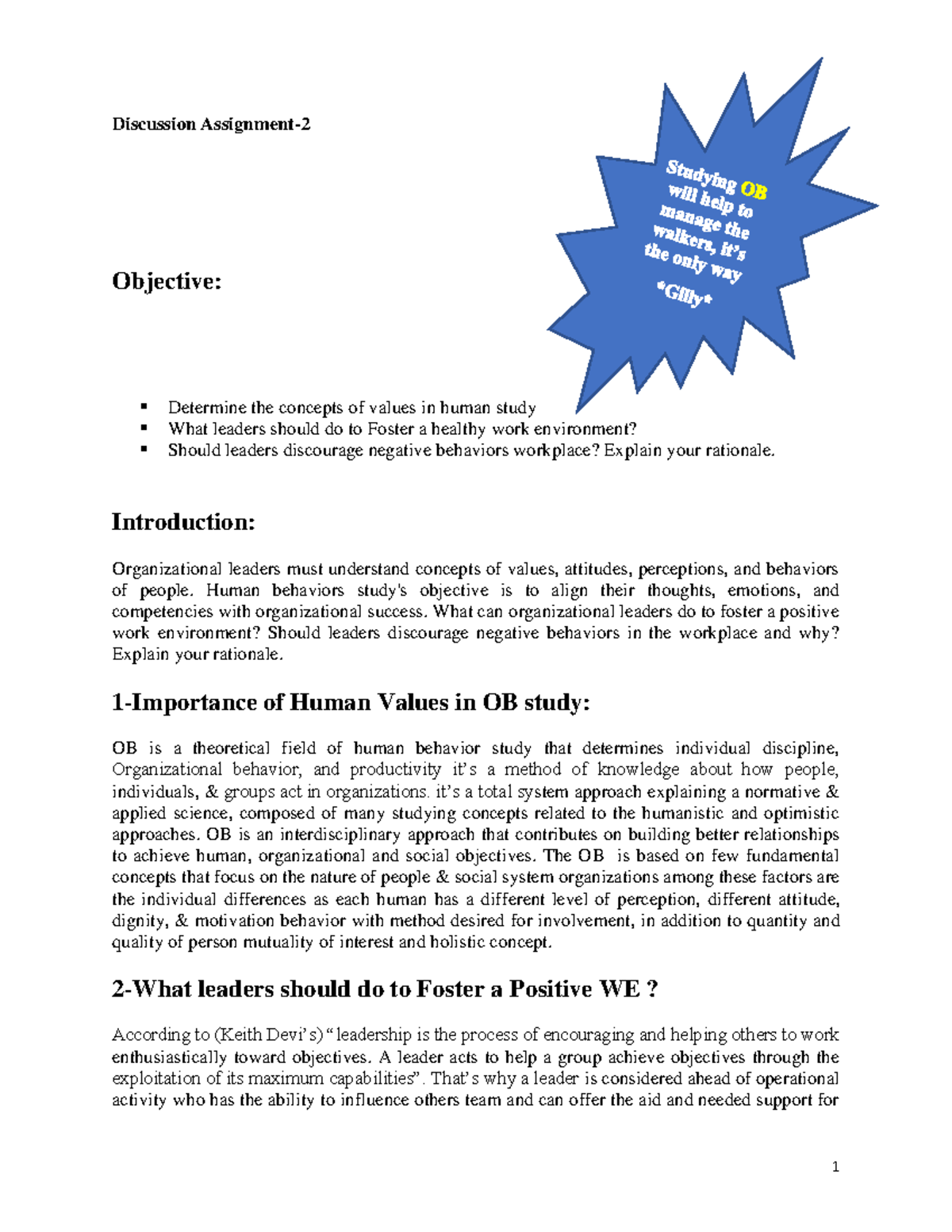 Discussion Assignment -unit 2-BUS 5113 - BUS5113 - UoPeople - Studocu