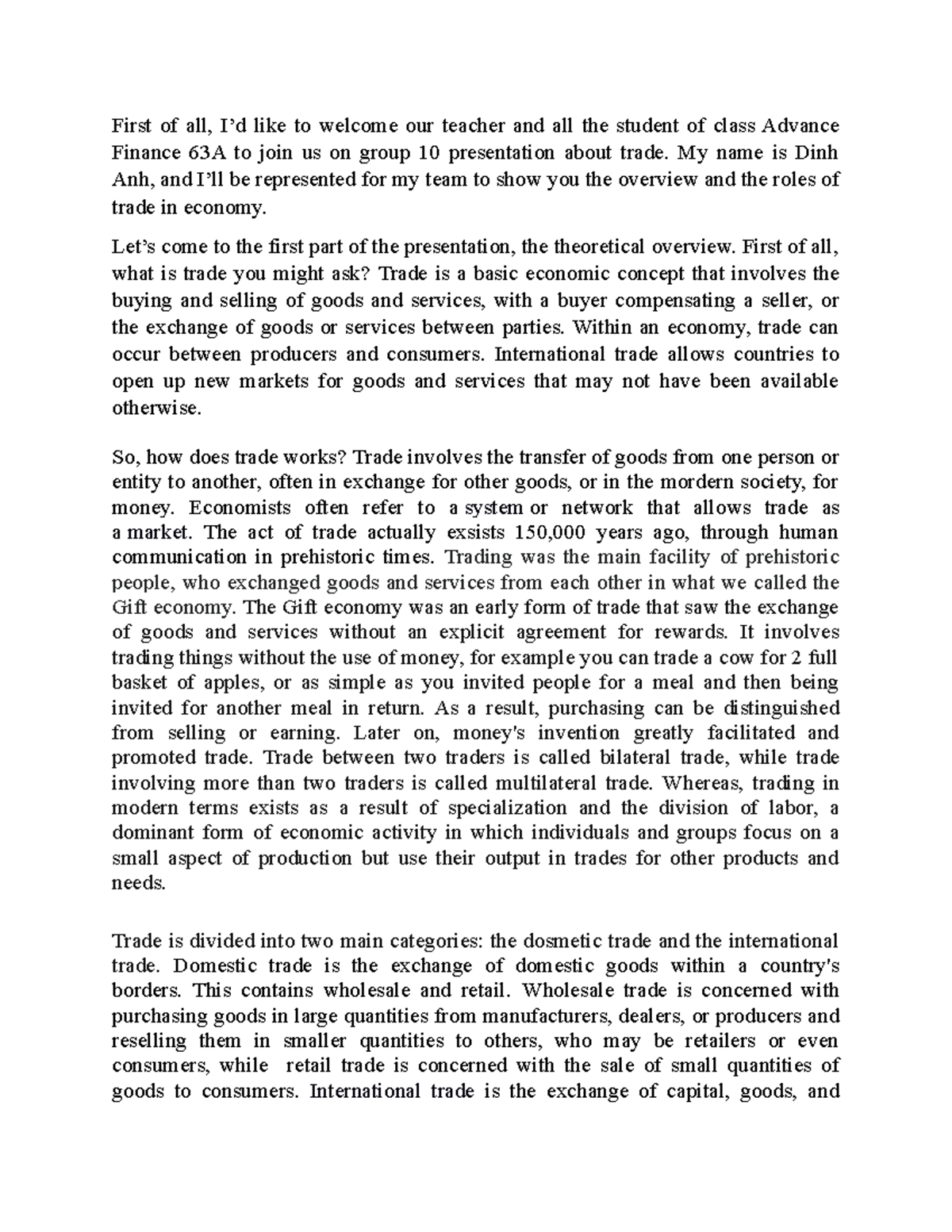 ScriptEconomicGeography First of all, I’d like to our