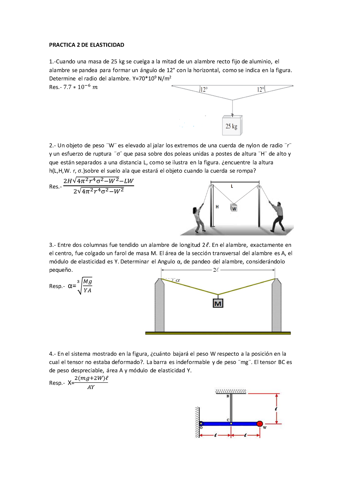 Practica 2 DE Elasticidad - PRACTICA 2 DE ELASTICIDAD 1.-Cuando Una ...