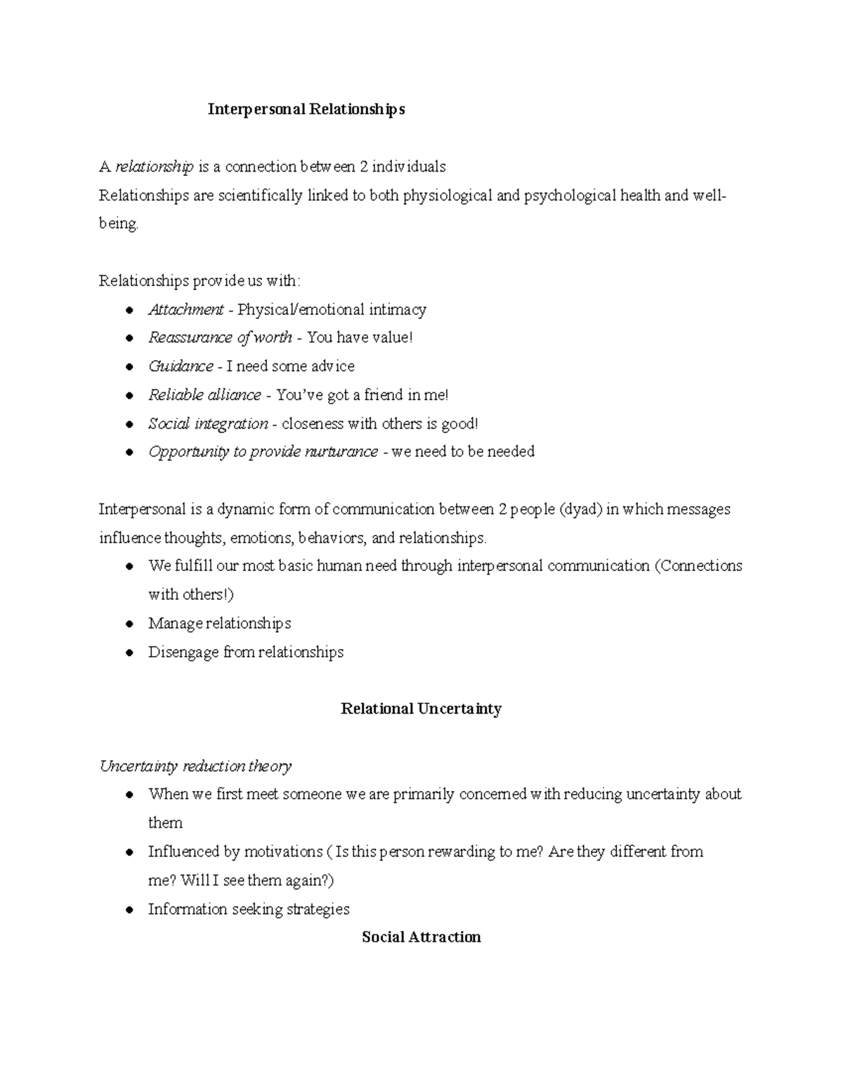 Introduction To Interpersonal Communication Interpersonal