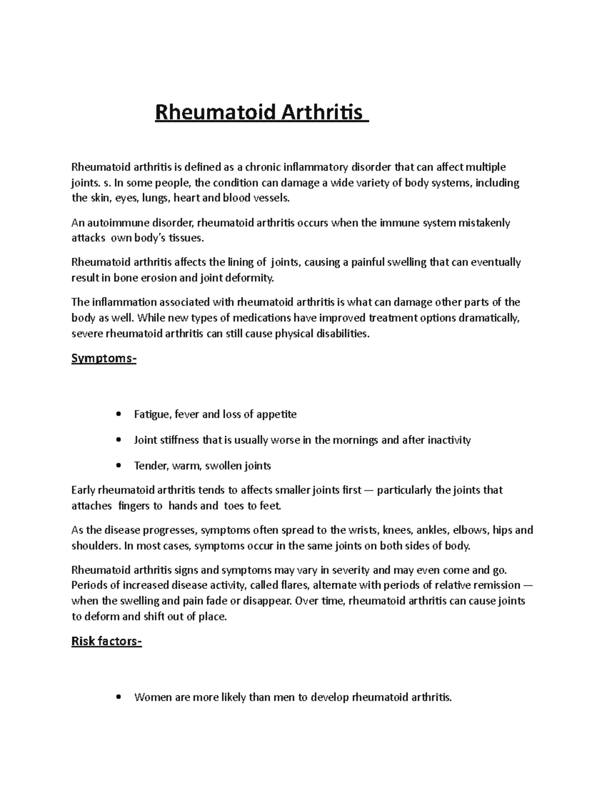 RA new 22222222222222222222 Rheumatoid Arthritis Rheumatoid arthritis