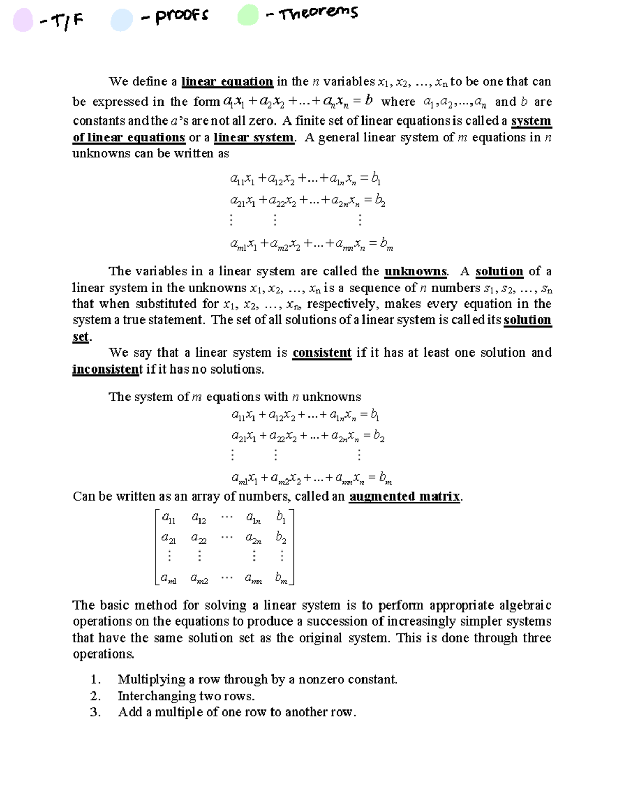 linear-equations-and-systems-we-define-a-linear-equation-in-the-n