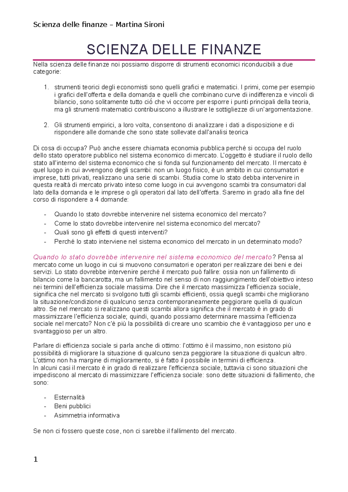 Scienza delle finanze I primi, come per esempio i grafici