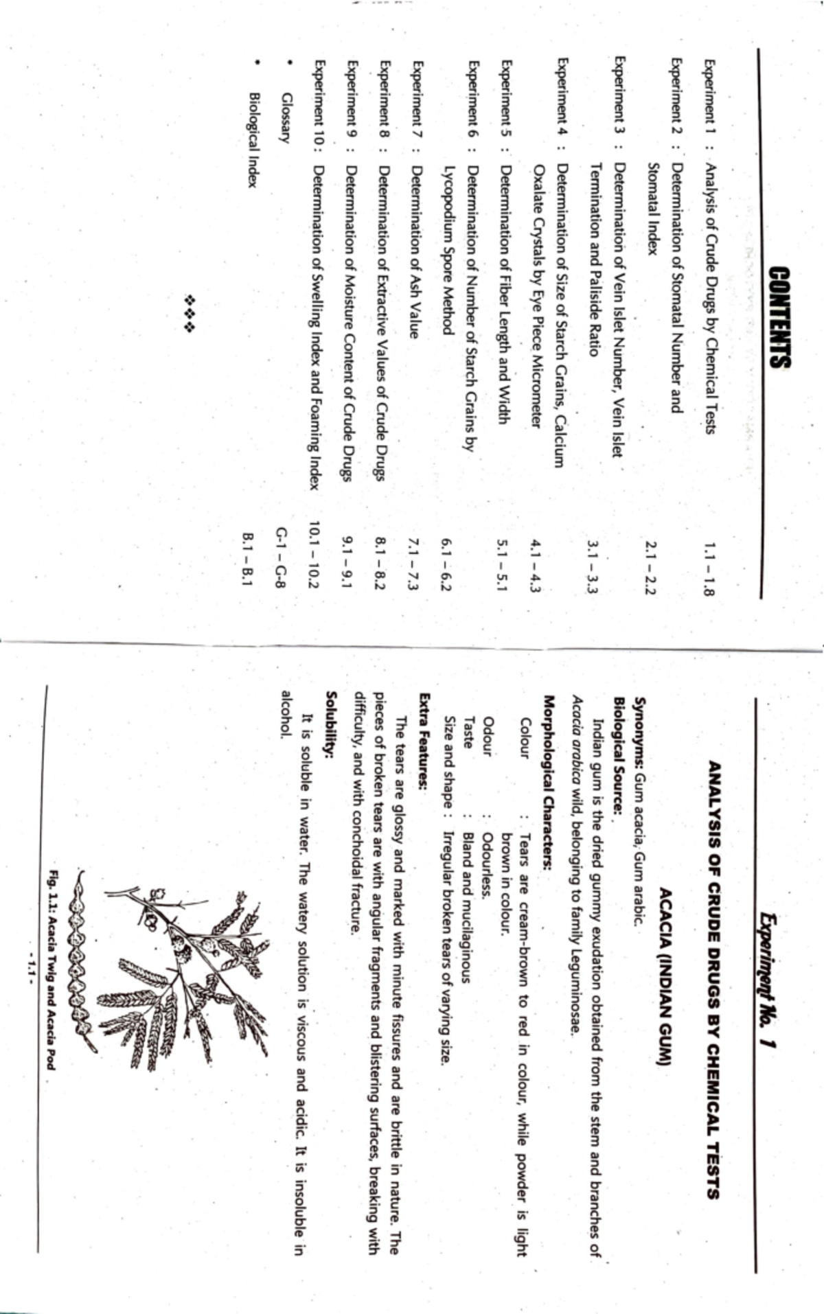 practical-book-of-pharmacognosy-1-contents-experiment-1-analysis