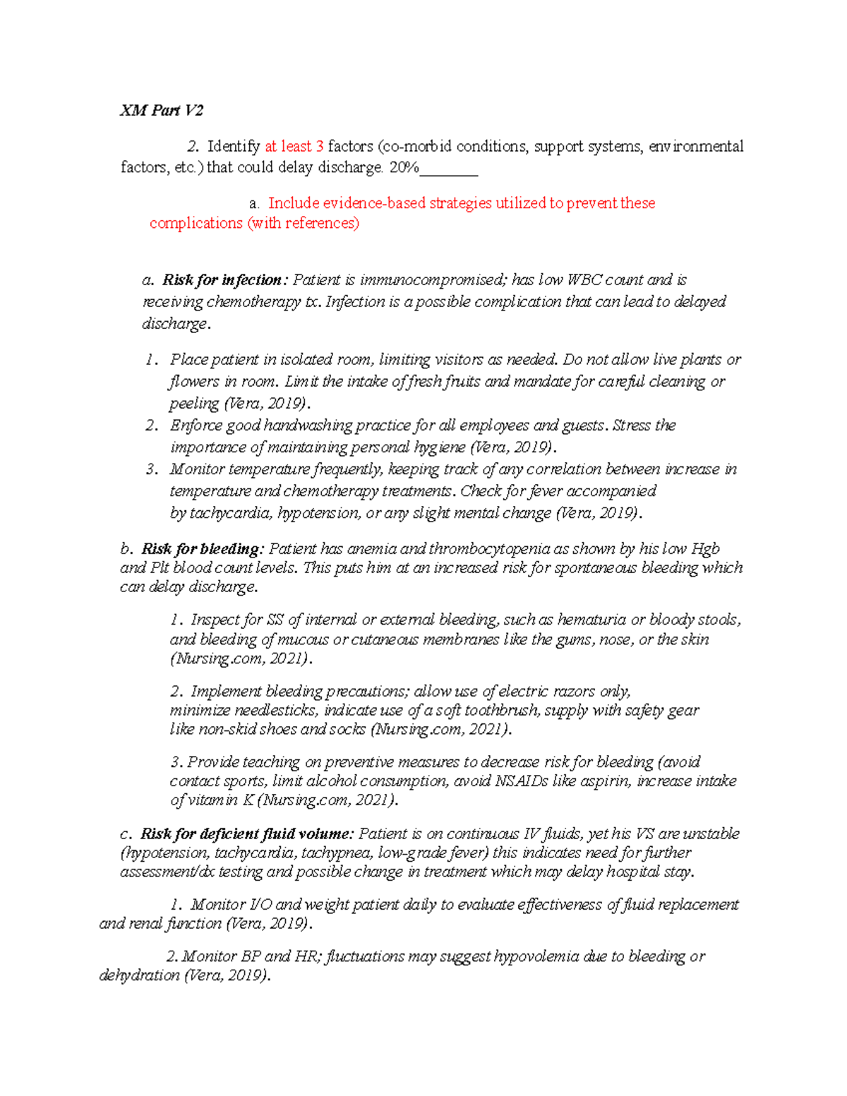 Xm Part V2 - Leadership Seminar Part B2 Template – Prioritization Of 