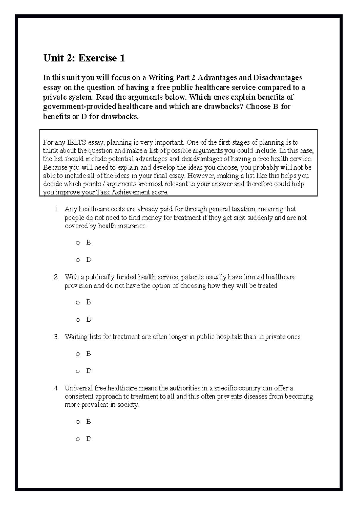 unit 2 performance task writing focus essay scoring activity