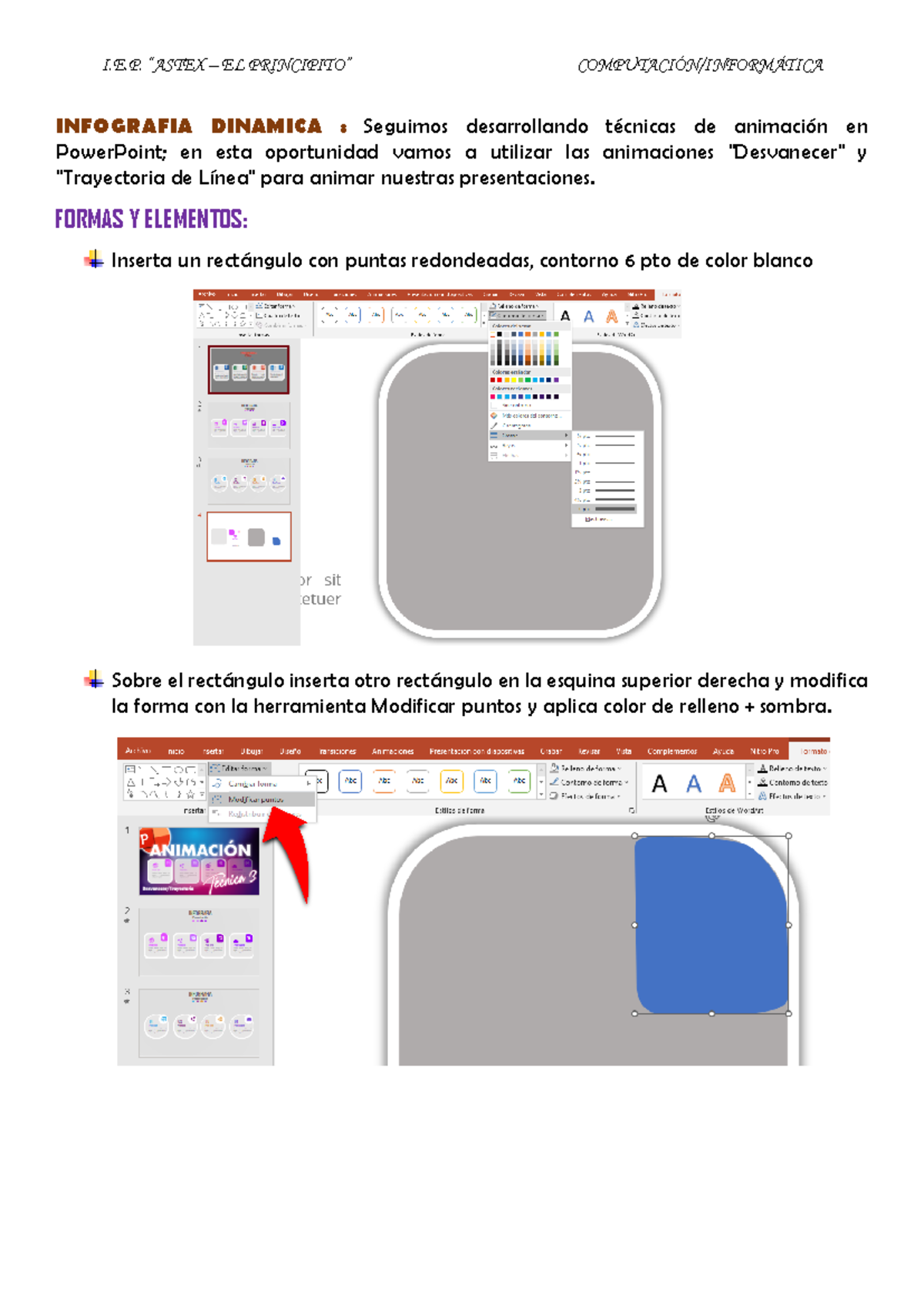 Infografa Dinamica N 4 - Animaciones DE Desvanecer Y Trayectoria ...