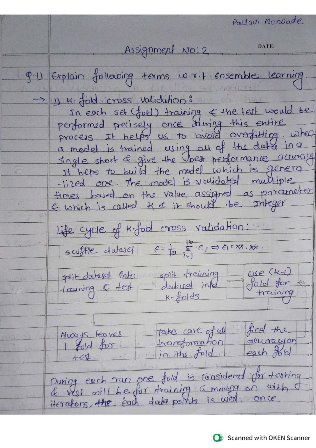 ML Assignment 2 - ee ee te times heed Valle a. 3 cowed K a is Shout wo ...
