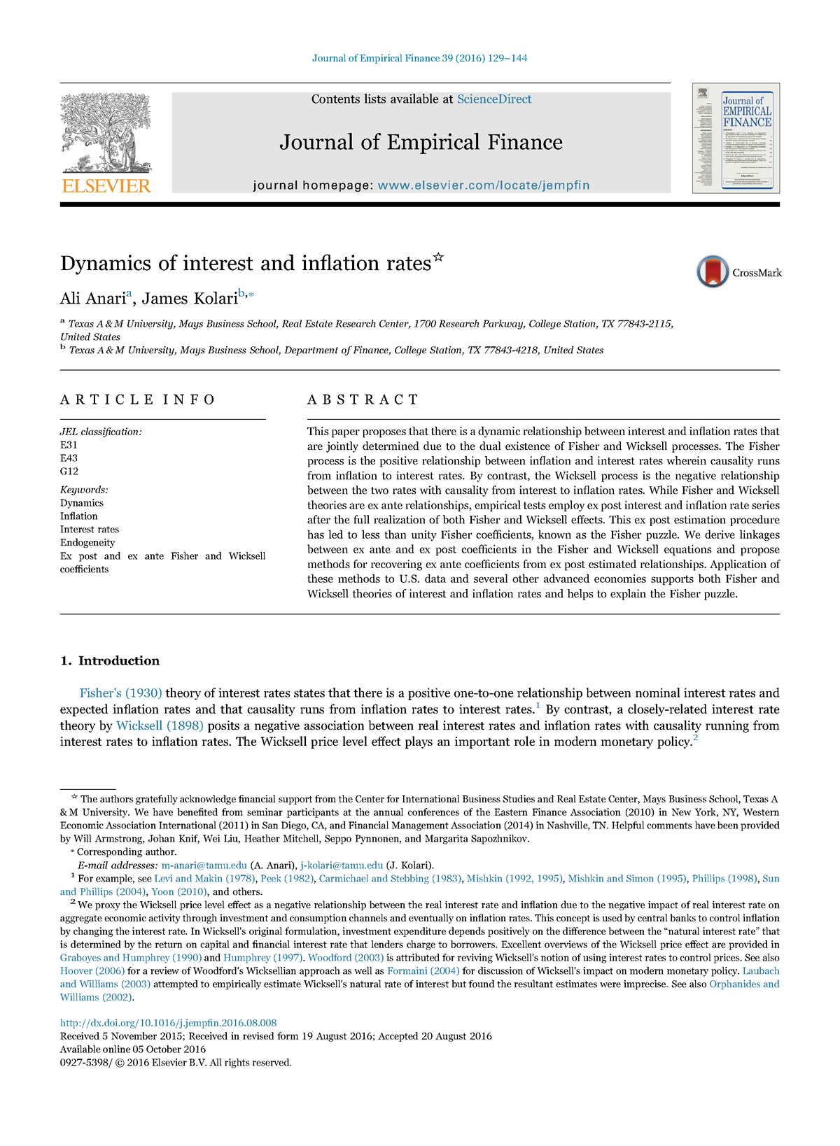 1-s2 - Notes - Contents Lists Available At ScienceDirect Journal Of ...