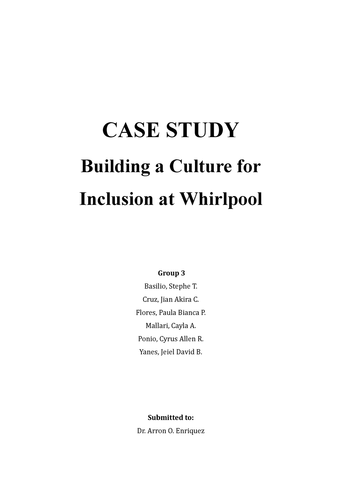 whirlpool case study answers hrm