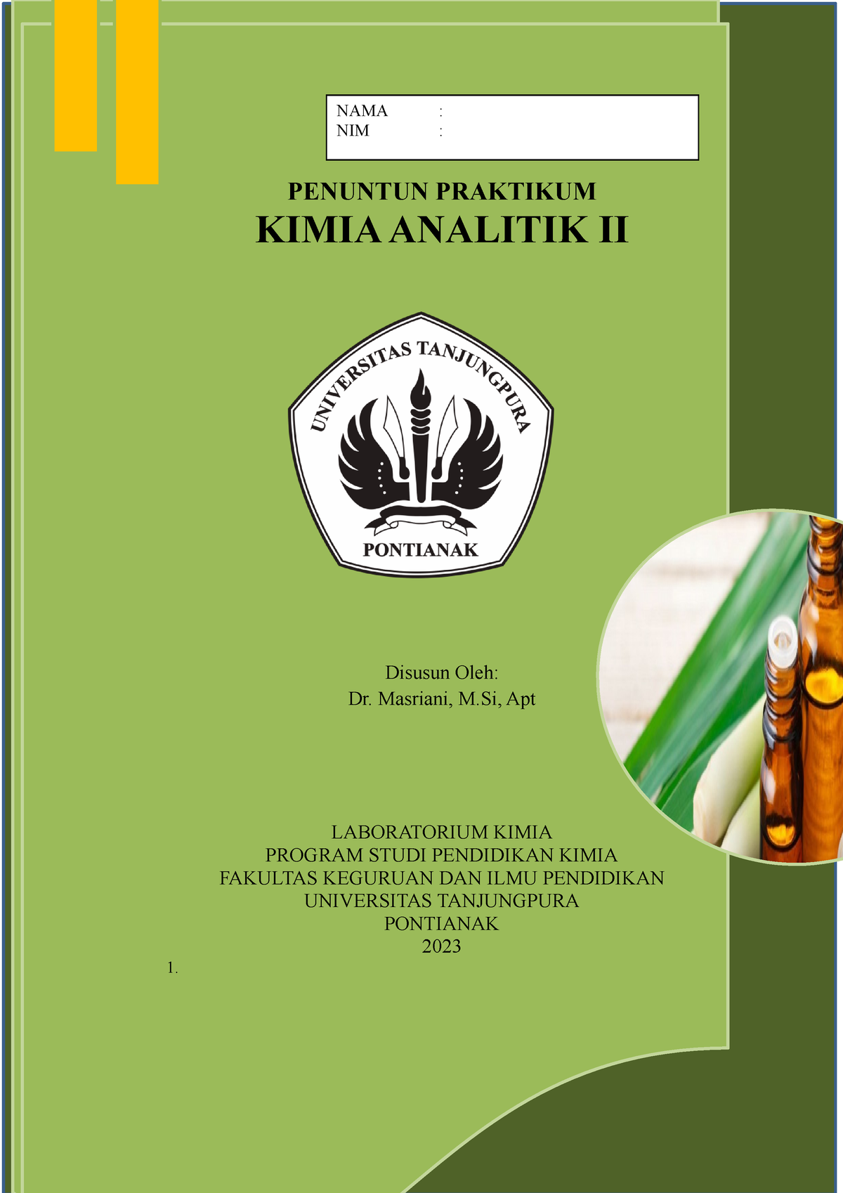 Penuntun Pemisahan Kimia ( Analitik II) - PENUNTUN PRAKTIKUM KIMIA ...