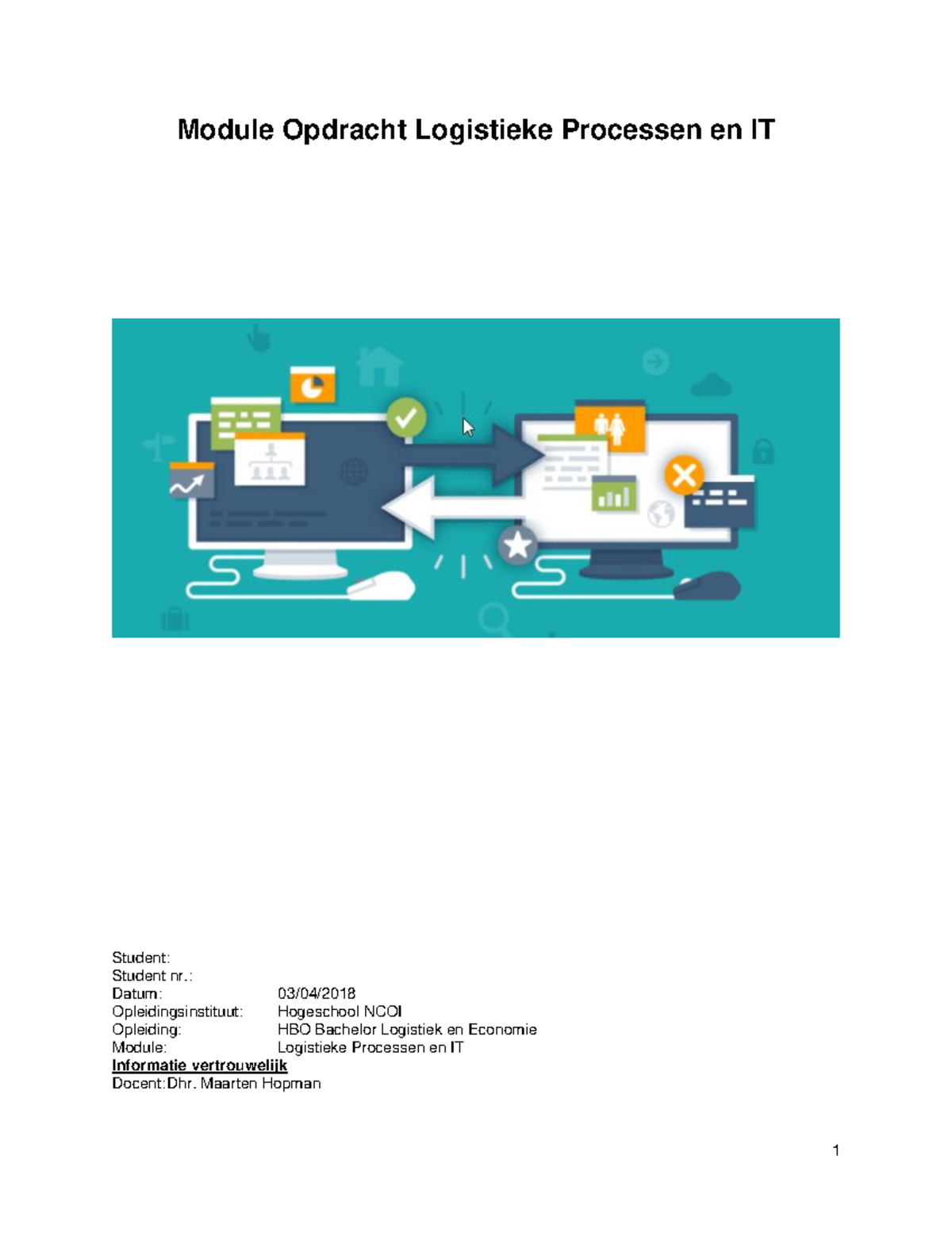 Module Opdracht Logistieke Processen En IT Stuvia - Module Opdracht ...