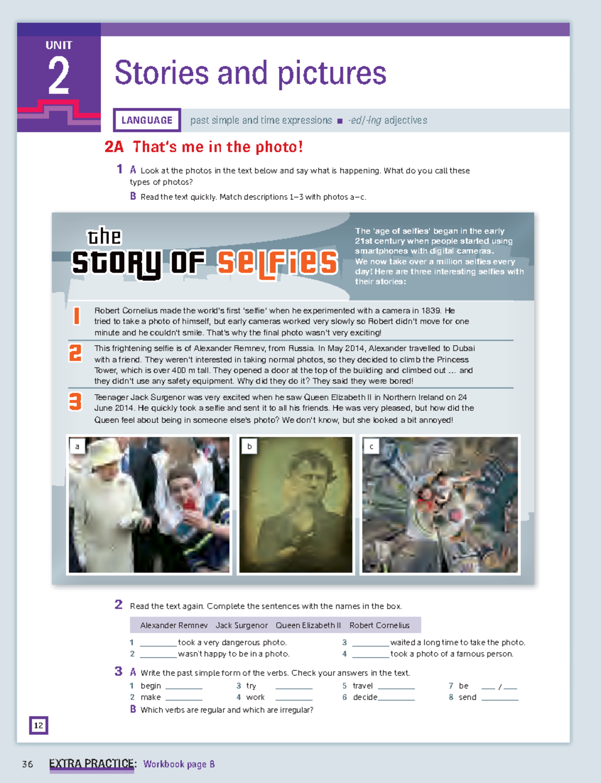 Personal Best B1 Unit 2 SB All about me LANGUAGE UNIT