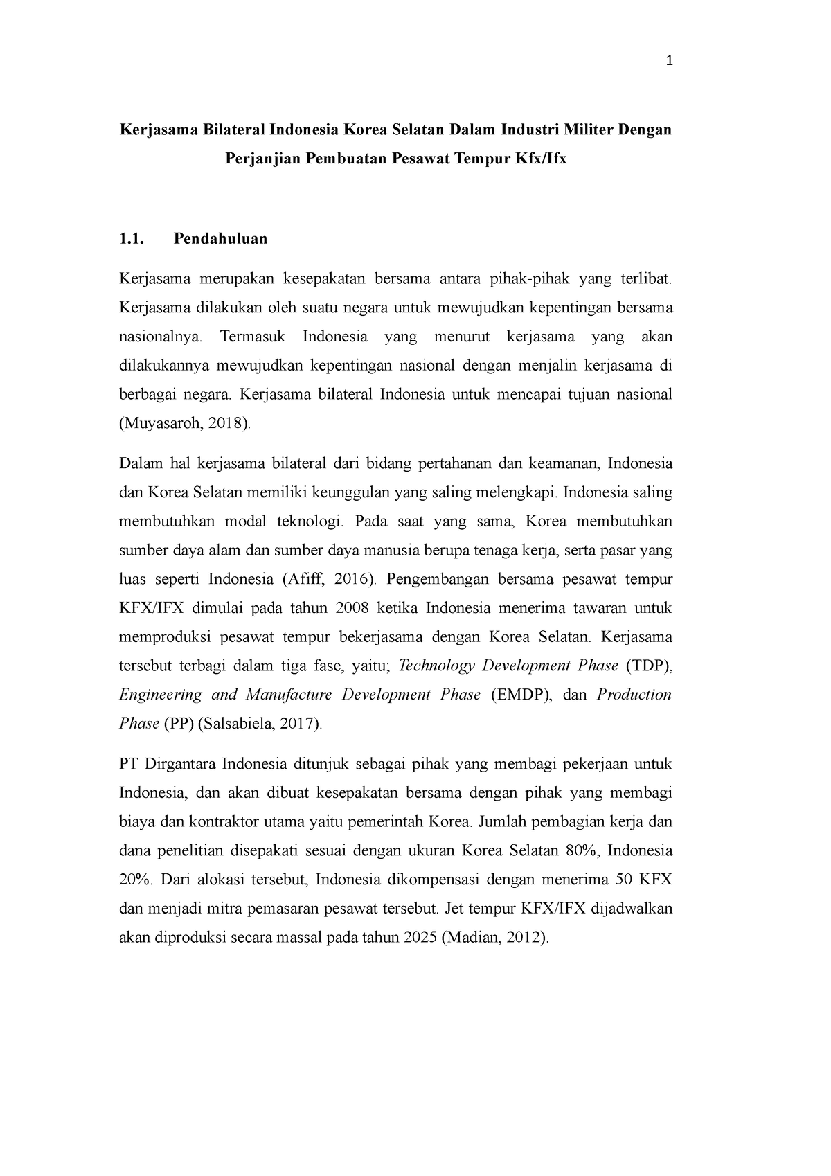 Kerjasama Bilateral Indonesia Korea Selatan Dalam Industri Militer ...