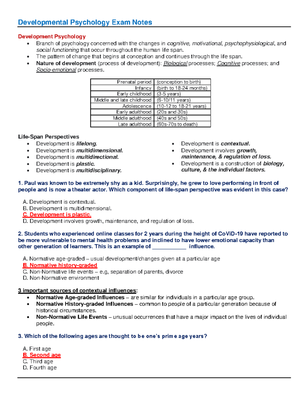 developmental-psychology-exam-notes-developmental-psychology-exam