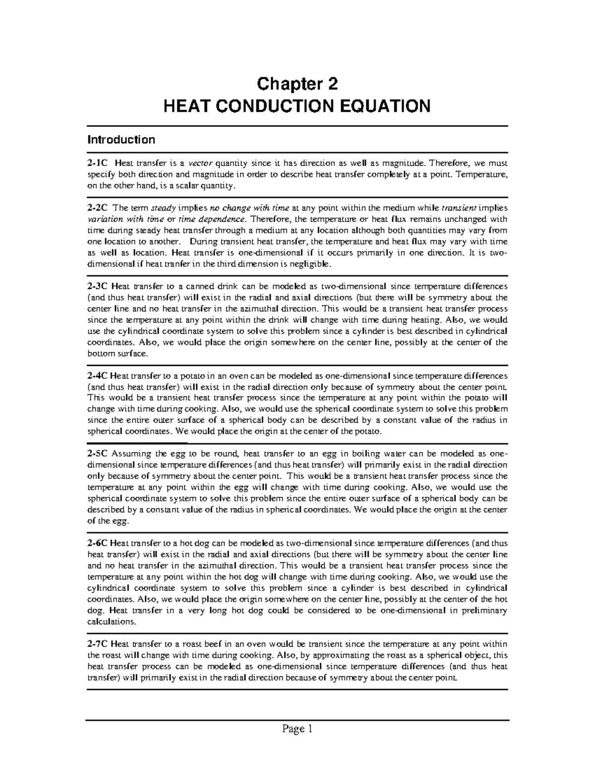 P2 1thru2 15 - Nothing - Chapter 2 HEAT CONDUCTION EQUATION ...