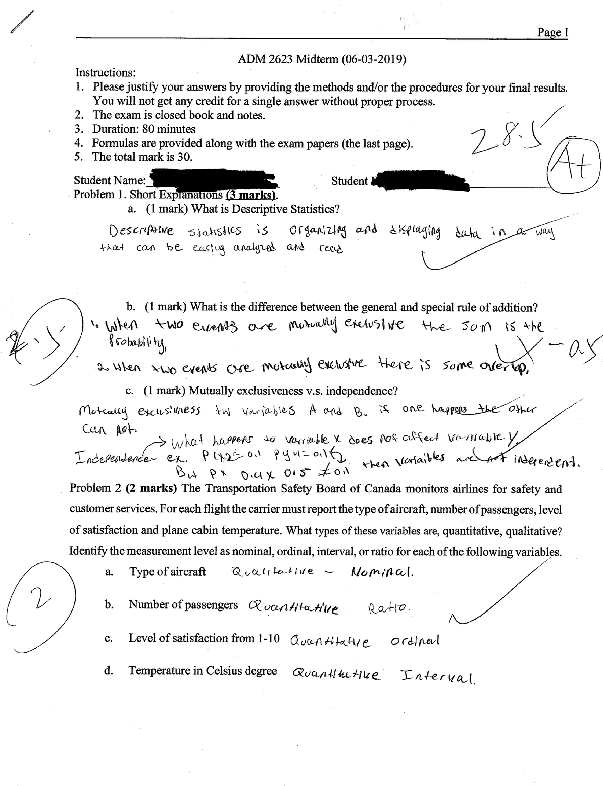 ADM-261 Zertifizierungsantworten