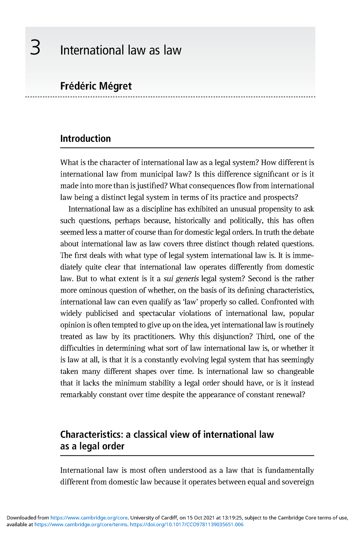 thesis in international law