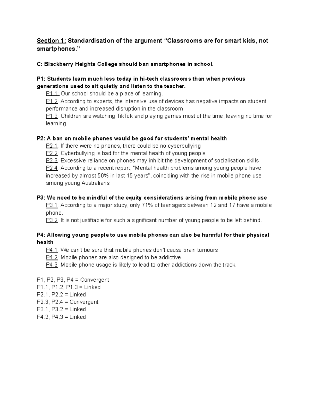 PHIL1037 Standardisation Assignment - Section 1: Standardisation of the ...