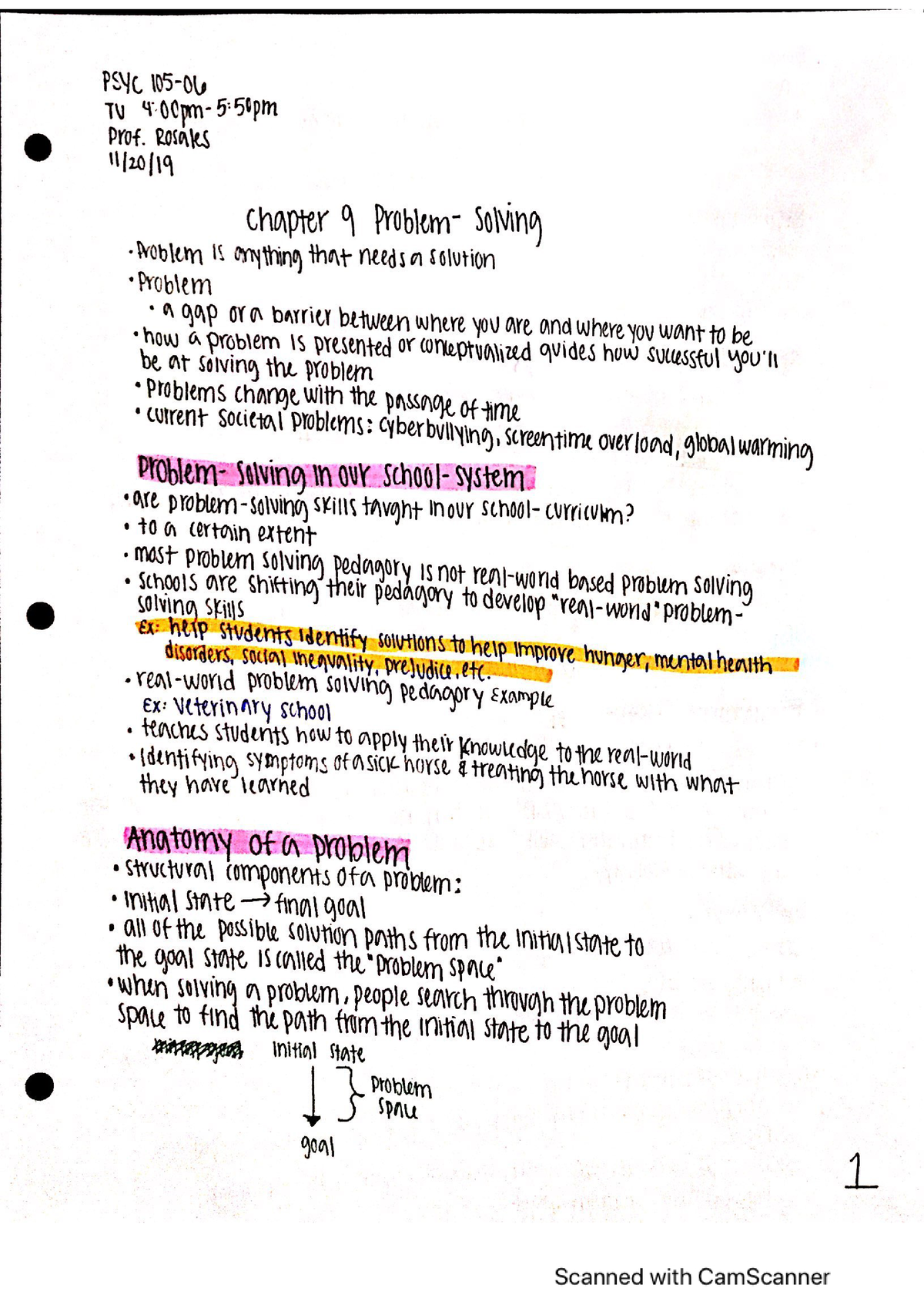 Chapter 9- Problem- Solving - PSYC 311 - Studocu