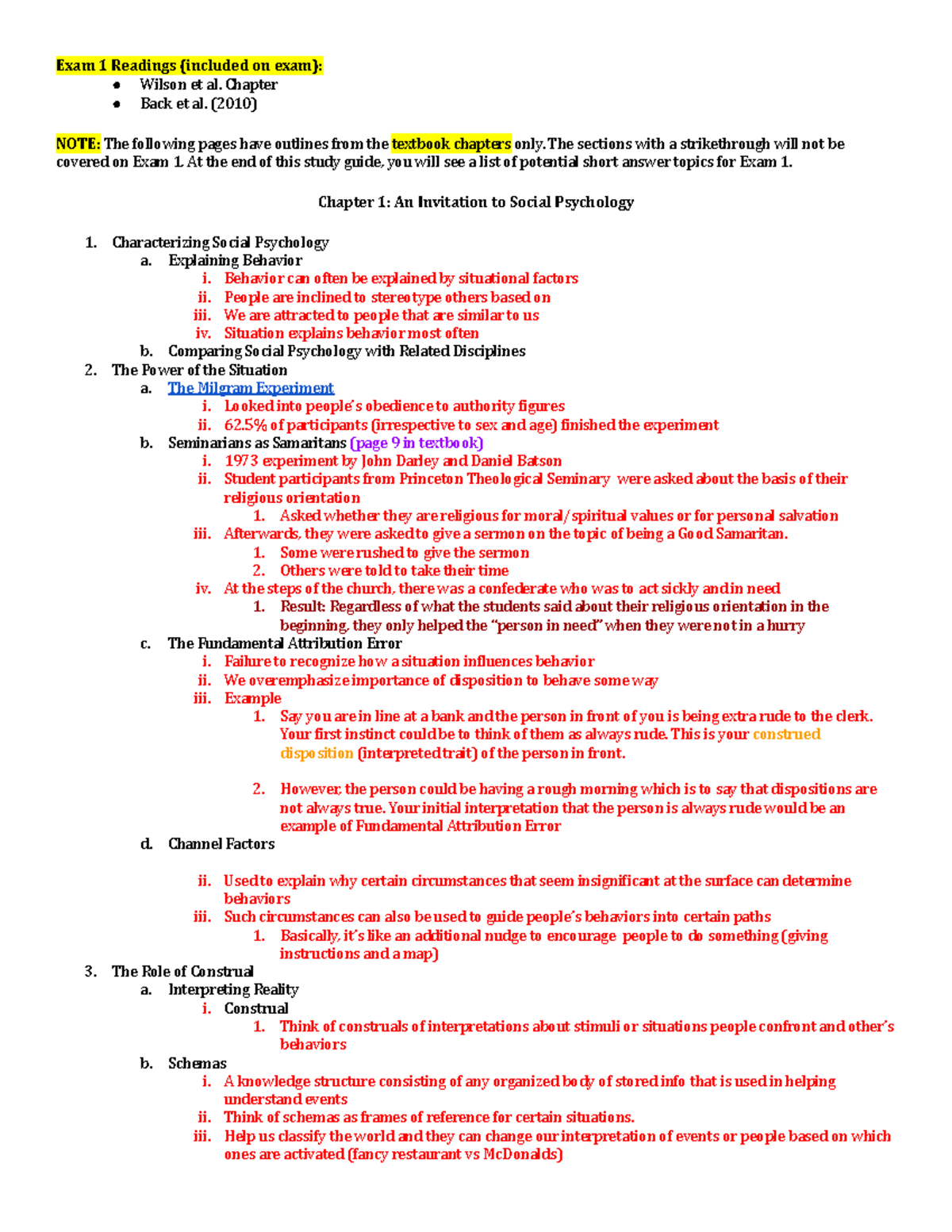 Updated EXAM 1 Details Study Guide - Exam 1 Readings (included On Exam ...