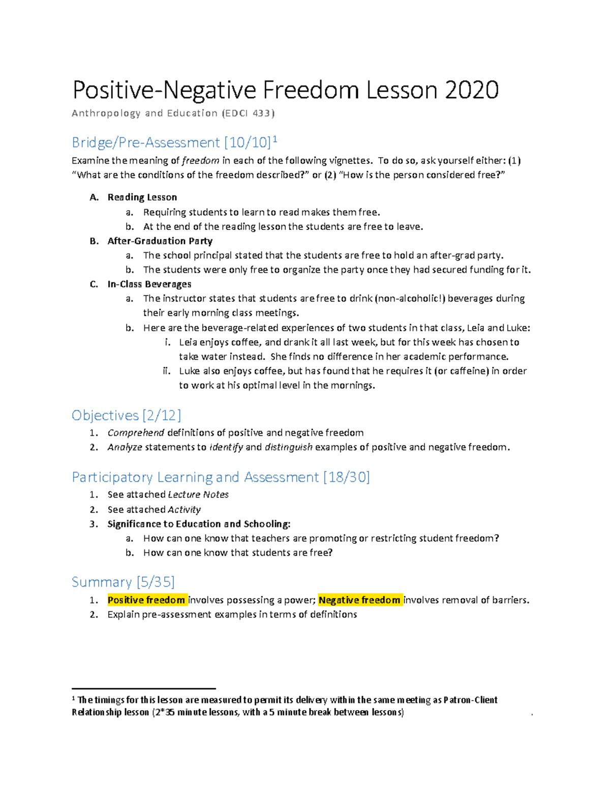 Positive Negative Freedom 2020 To Do So Ask Yourself Either 1