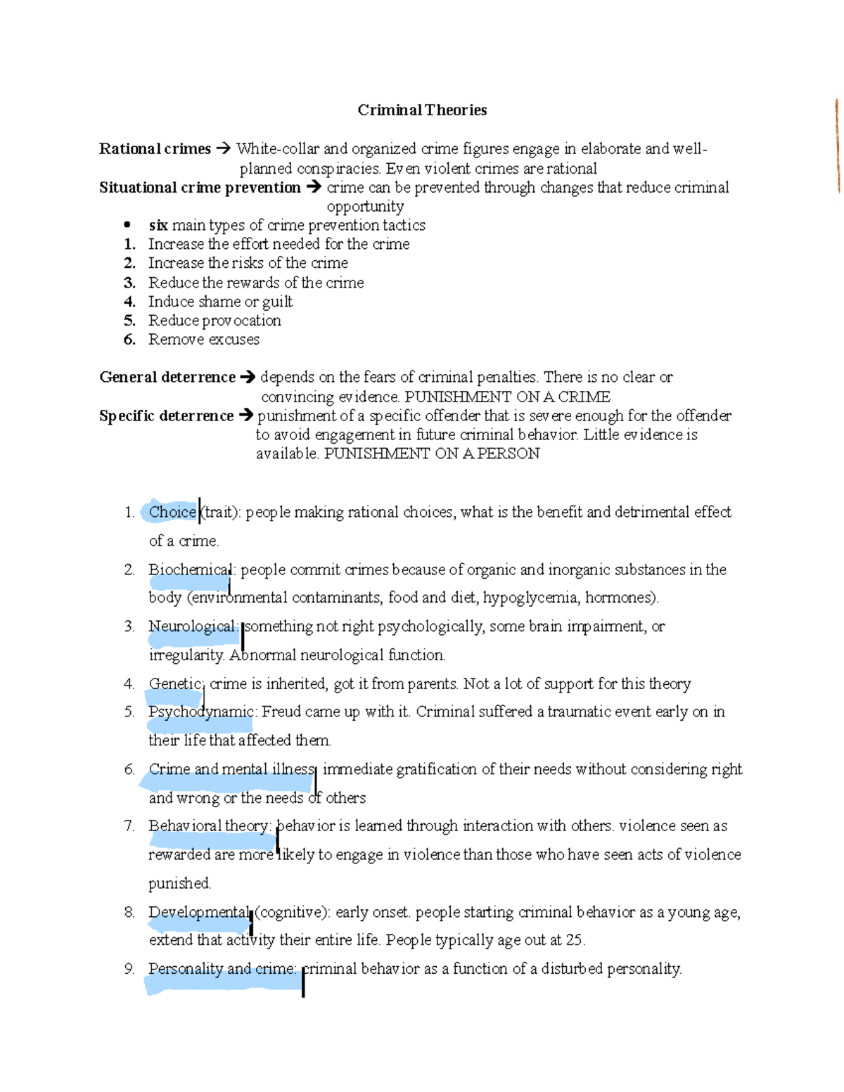 Criminal Theories - Criminal Theories Rational crimes White-collar and ...