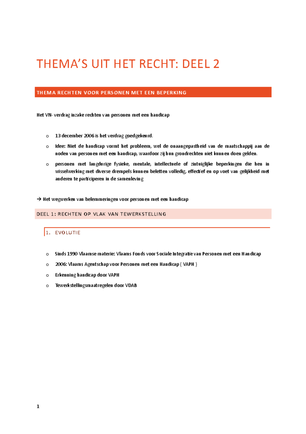 Samenvatting Deel 2 - Deel 2 - THEMA’S UIT HET RECHT: DEEL 2 THEMA ...