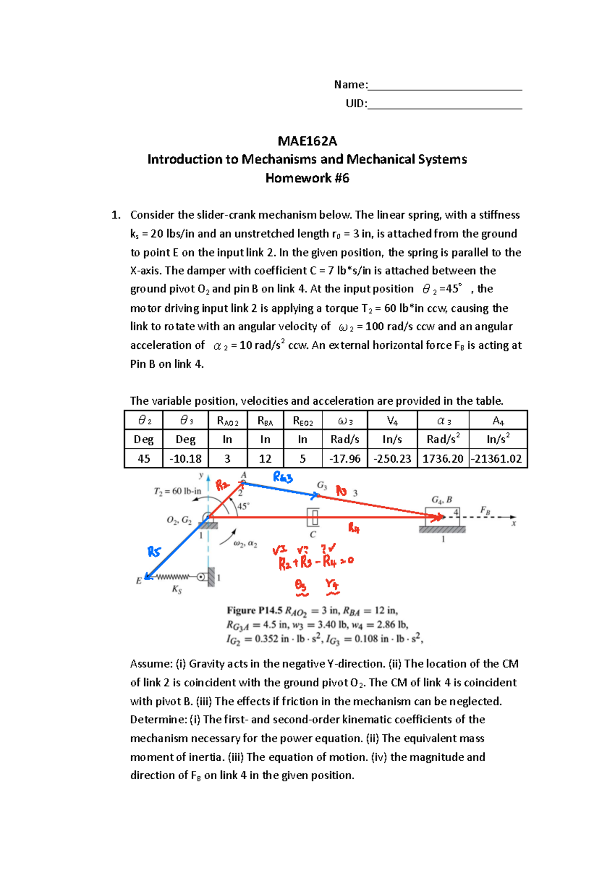 Homework+6 (MAE 162A) - Homework - MAE 162A - UCLA - Studocu