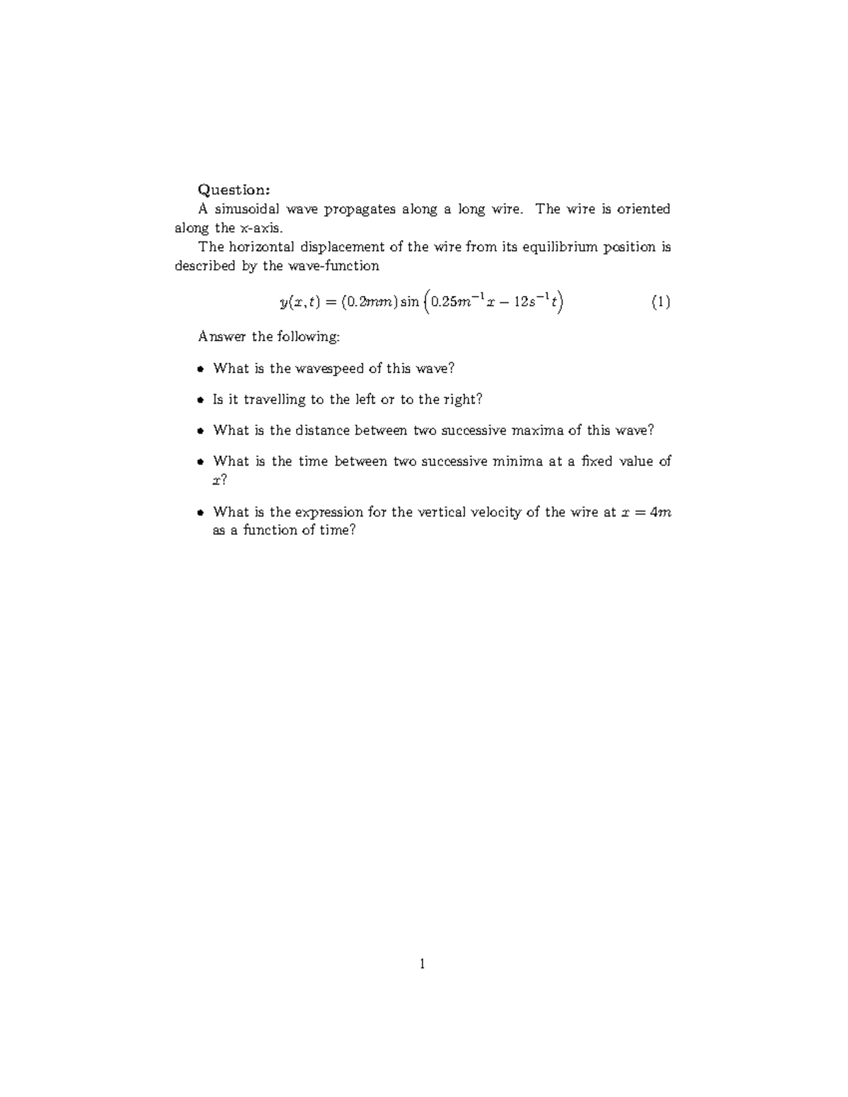 sinusoidal-i-physics-question-a-sinusoidal-wave-propagates-along-a