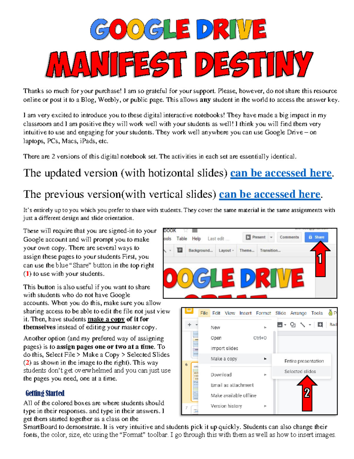 00 Manifest Destiny Digital Notebook Thanks so much for your