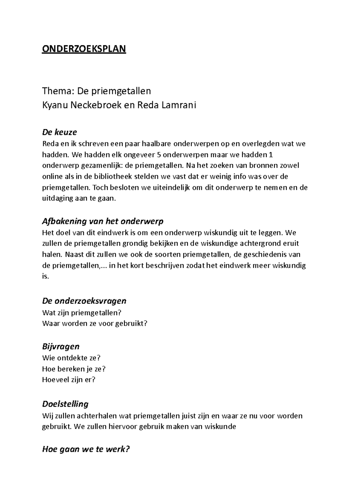 Onderzoeksplan - Databanken Samenvatting - Principes Van ...