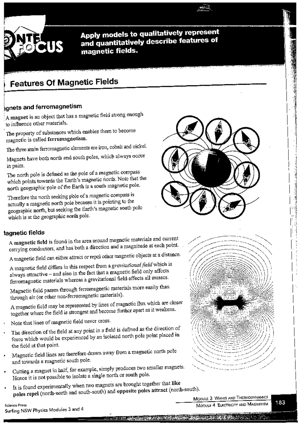 Magnetic Field Questions - NTE Apply models to qualitatively represent ...