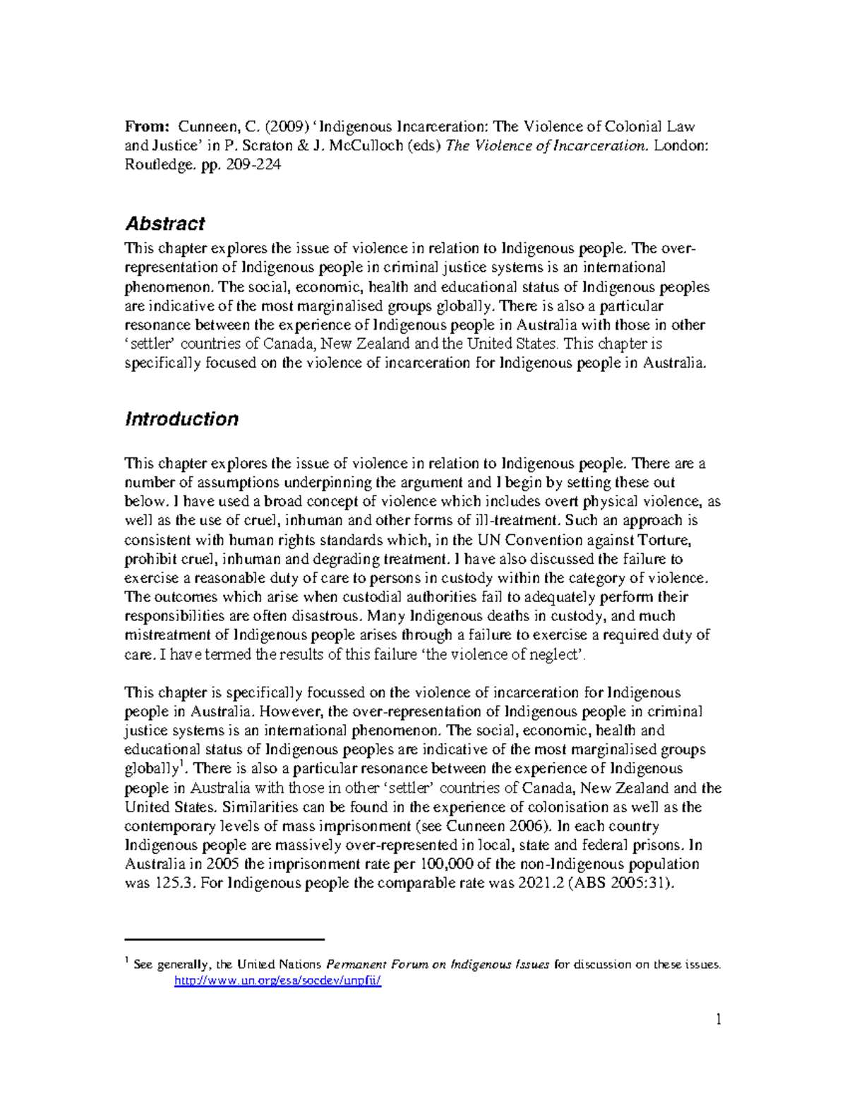 Indigenous incarceration the violence of colonial law and justice ...