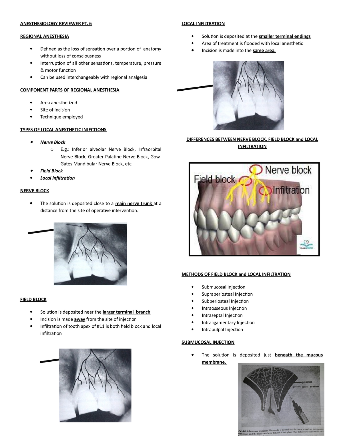 6. Regional Anesthesia and all you need to know ANESTHESIOLOGY