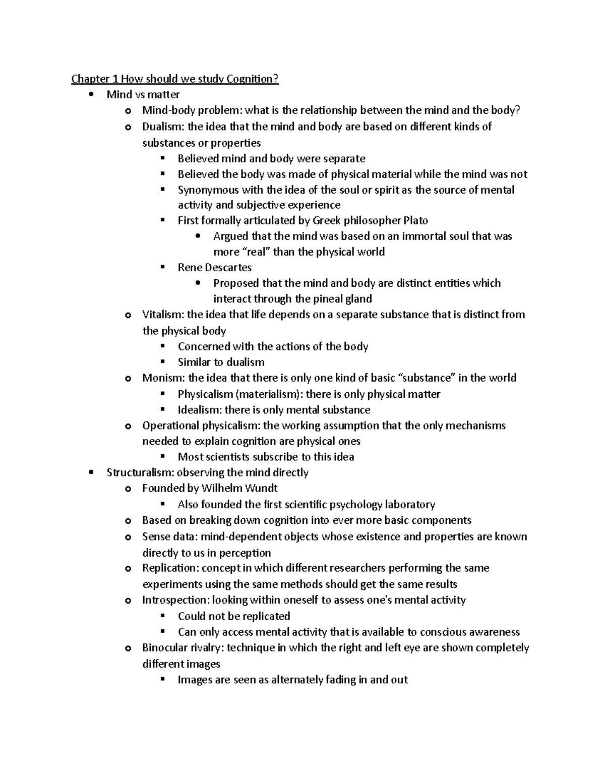 Chapter 1 How Should We Study Cognition - Chapter 1 How Should We Study ...