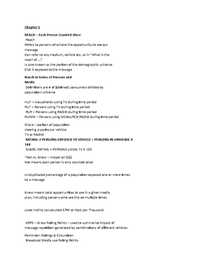 Advch 4 - Advertising Media Planning Chapter 4 Lecture Notes - Chapter ...