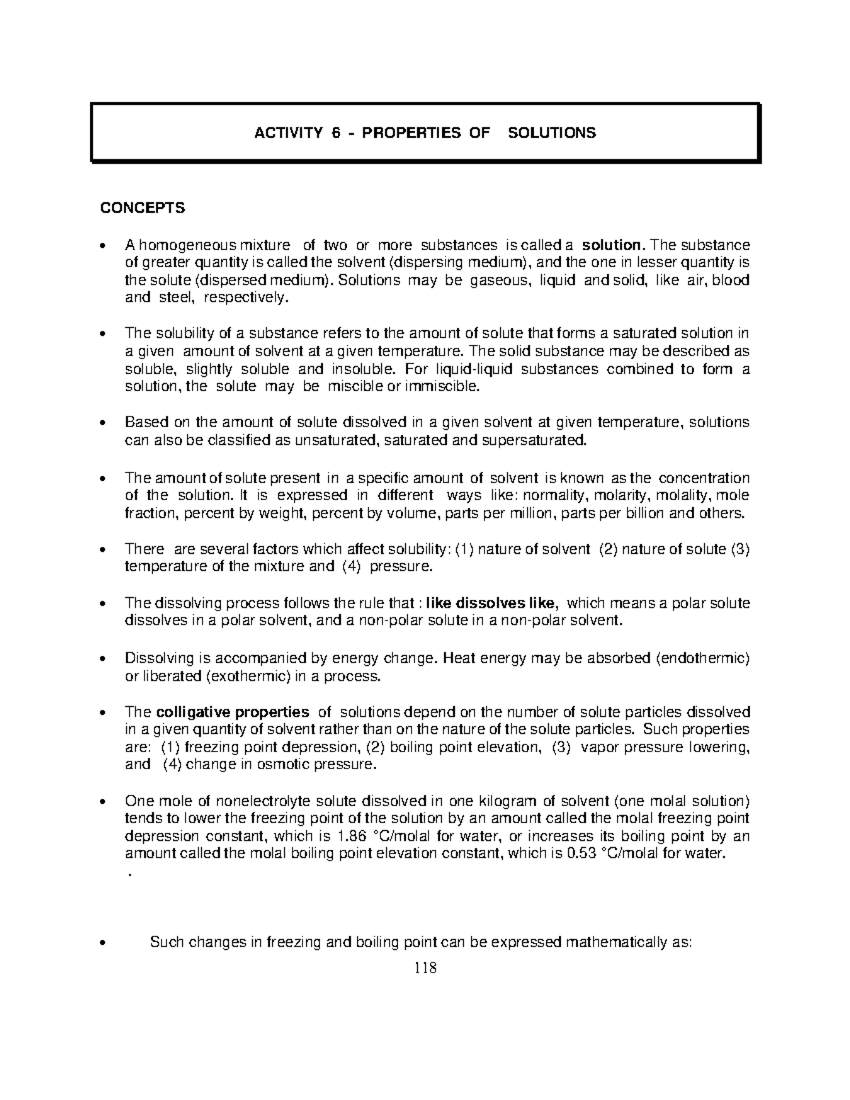 Activity+6+-+Properties+of+Solutions - ACTIVITY 6 - PROPERTIES OF ...