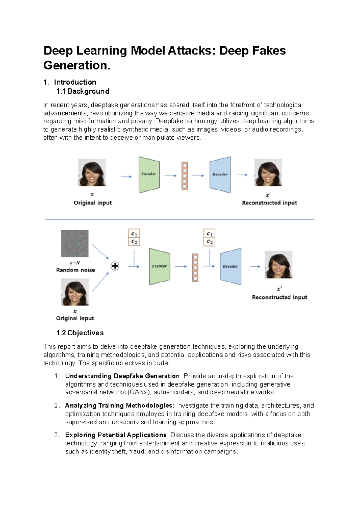 Project 2 Deep learning attacks - Deep Learning Model Attacks: Deep ...