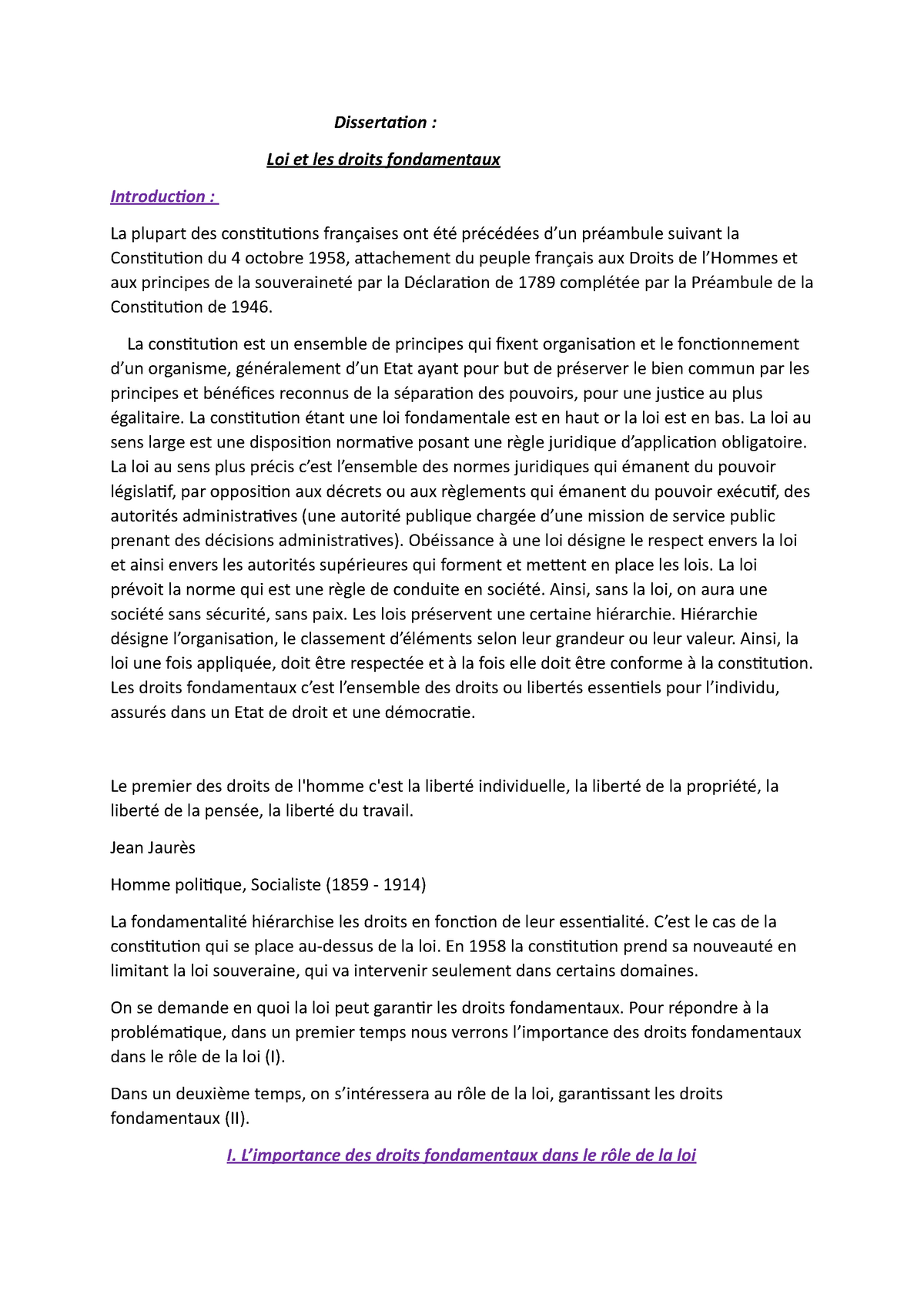 dissertation droit fondamentaux