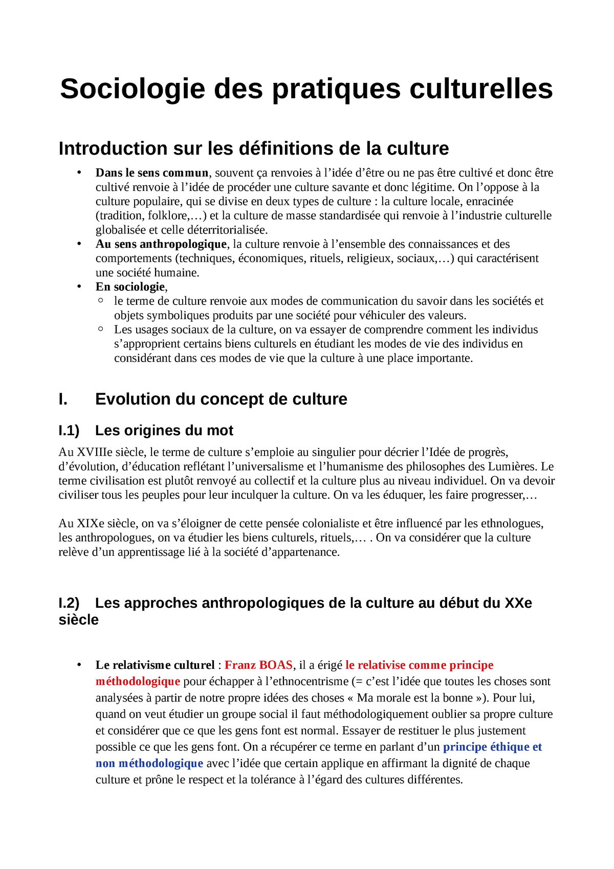 Sociologie De La Culture, Du Genre Et De La Famille - Sociologie Des ...