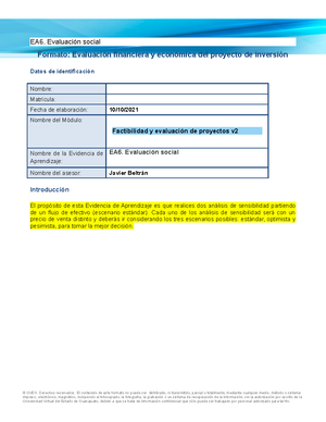 EA2 - Aplicando Herramientas - Formato: Evaluación De Mercado Y Técnica ...