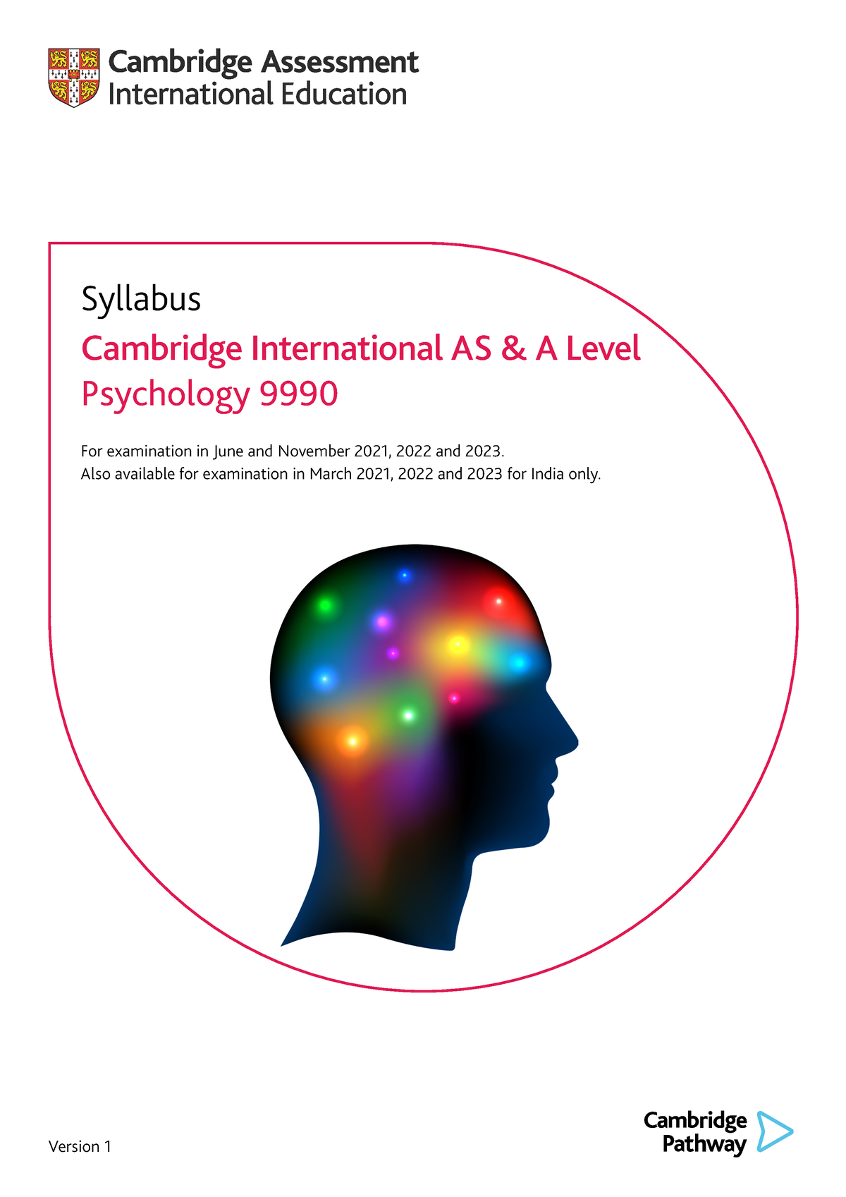 9990 Syllabus - Psychology - Version 1 Syllabus Cambridge International ...